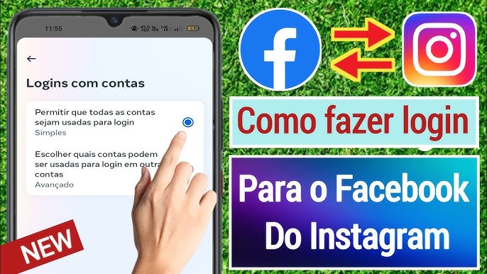 Como ENTRAR no FACEBOOK com a Conta do INSTAGRAM 