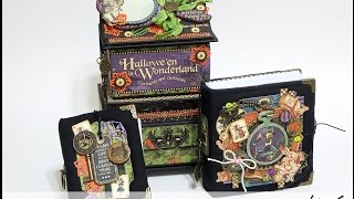 Notebooks and Boxes Halloween in Wonderland