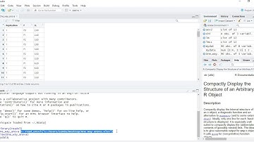 How to calculate One Way~Anova using R studio?