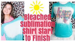 Bleached Sublimation Shirt Start to Finish | (How to)