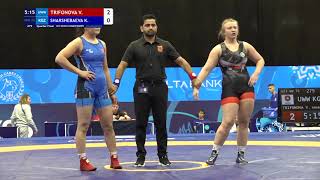 WW 76KG 1/4 Round | Valeriia Trifonova (Uww) Vs K. Sharshebaeva (Kgz) | U23 World Championship 2025