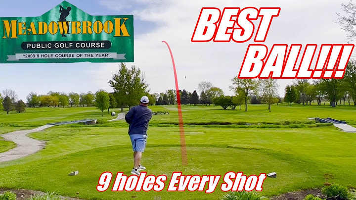 9 Holes of Golf Every Shot BEST BALL! Shot Tracer/ Iowa Golfers