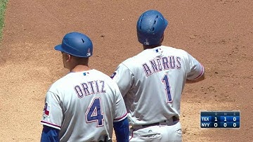 TEX@NYY: Andrus grounds RBI single to right