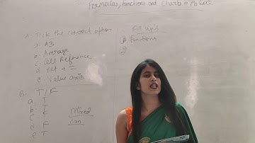 Class7 Chapter 2-Formulas,Functions & Charts excel