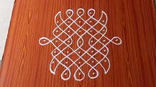 Easy 7Dots Dailyku Kolams Muggulu,Neli Kolamschukkala Muggulu Rani