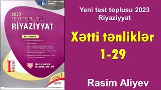 Xətti tənliklər 1-29 / Test toplusu 2023 Riyaziyyat (DİM)