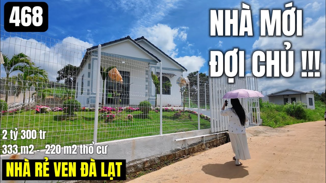 (Đã bán)Nhà mới ven Đà Lạt đợi chủ vườn xinh nhà sẵn vào ở luôn nha 333 m2 220 m2 thổ cư 2 tỷ 3