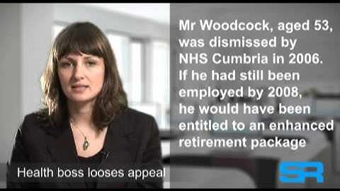 UK Employment Law - Health boss looses appeal
