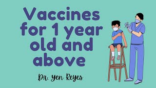 Bakuna Facts #6: Vaccines for 1 year old and above