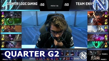 CLG vs Team EnVyUs | Game 2 Quarter Finals S7 NA LCS Summer 2017 Play-Offs | CLG vs NV G2 QF