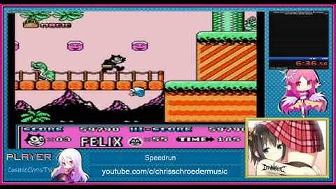 Felix the Cat Sega Genesis Bootleg Speedrun Any% No Level Skips in 8:29
