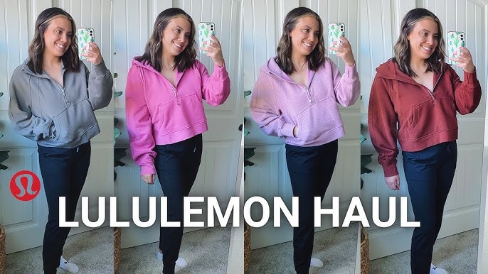 LULULEMON OVERSIZED SCUBA REVIEW / scuba full zip vs half zip vs funnel  neck at lululemon 