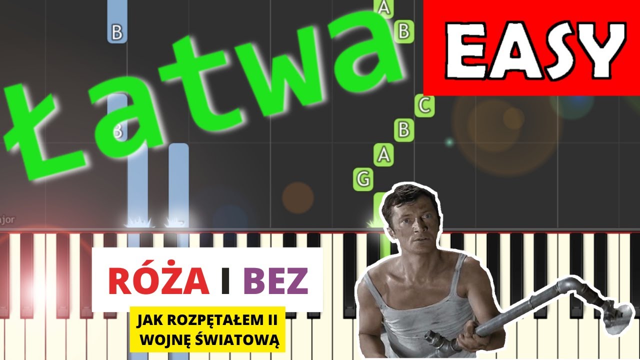 Roza I Bez Jak Rozpetalem Ii Wojne Swiatowa Matuszkiewicz Piano Tutorial Latwa Wersja Youtube