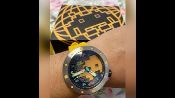 Nubeo X Space Invaders automatic watch