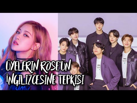 BTS Üyelerinin Rose'un İngilizcesine Tepkileri