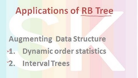 Toepassingen van RB Tree - Versterking van de datastructuur (orderstatistieken)