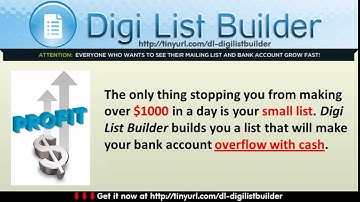 Digi List Builder Download - Making Opt In