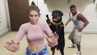 Franklin SAVING LUCIA From Chop in GTA 5