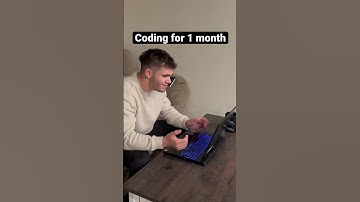 Coding in 1 month & 1 year 😜 #coding #memes #junior #senior #frontend #backend #python #java #html