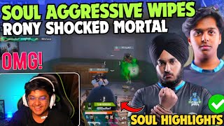 iQOOSoul Rony Impossible Survival *SHOCKED* MortaL😳 SPOWER VS GOBLIN🔥 Team SouL Aggressive Wipes🚀