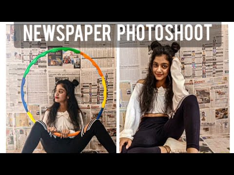 Trying A Newspaper Photoshoot Vishakha Chauhan Youtube