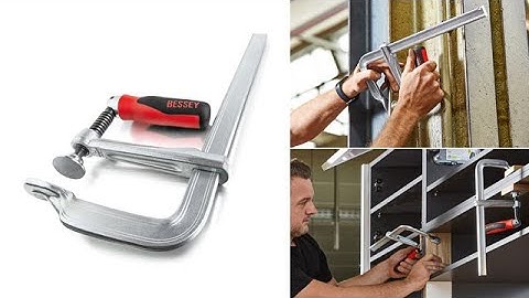 Originální celoocelová šroubová svěrka GZ-KG firmy se sklopnou rukojetí  |  BESSEY