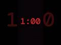 1min Silent Heartbeat Timer ❤️ 1 Minute Countdown (No Sound) #Shorts