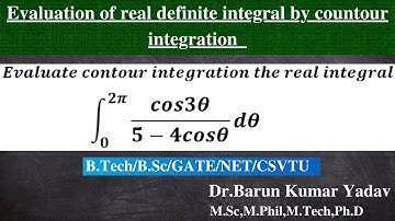 Evaluation of real definite integral by contour integration|Contour Integration|Part-2|Barun Maths|