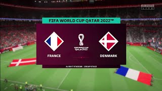 FIFA 23 | France vs Denmark - FIFA World Cup Qatar 2022 | Gameplay