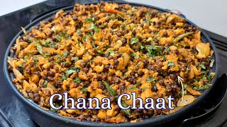 Easy Kala Chana Chaat Recipe | Black Chana Chatpata | High Protein Chickpea Snack