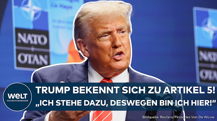DEN HAAG: US-Präsident Donald Trump bekennt sich zur Nato-Beistandsverpflichtung