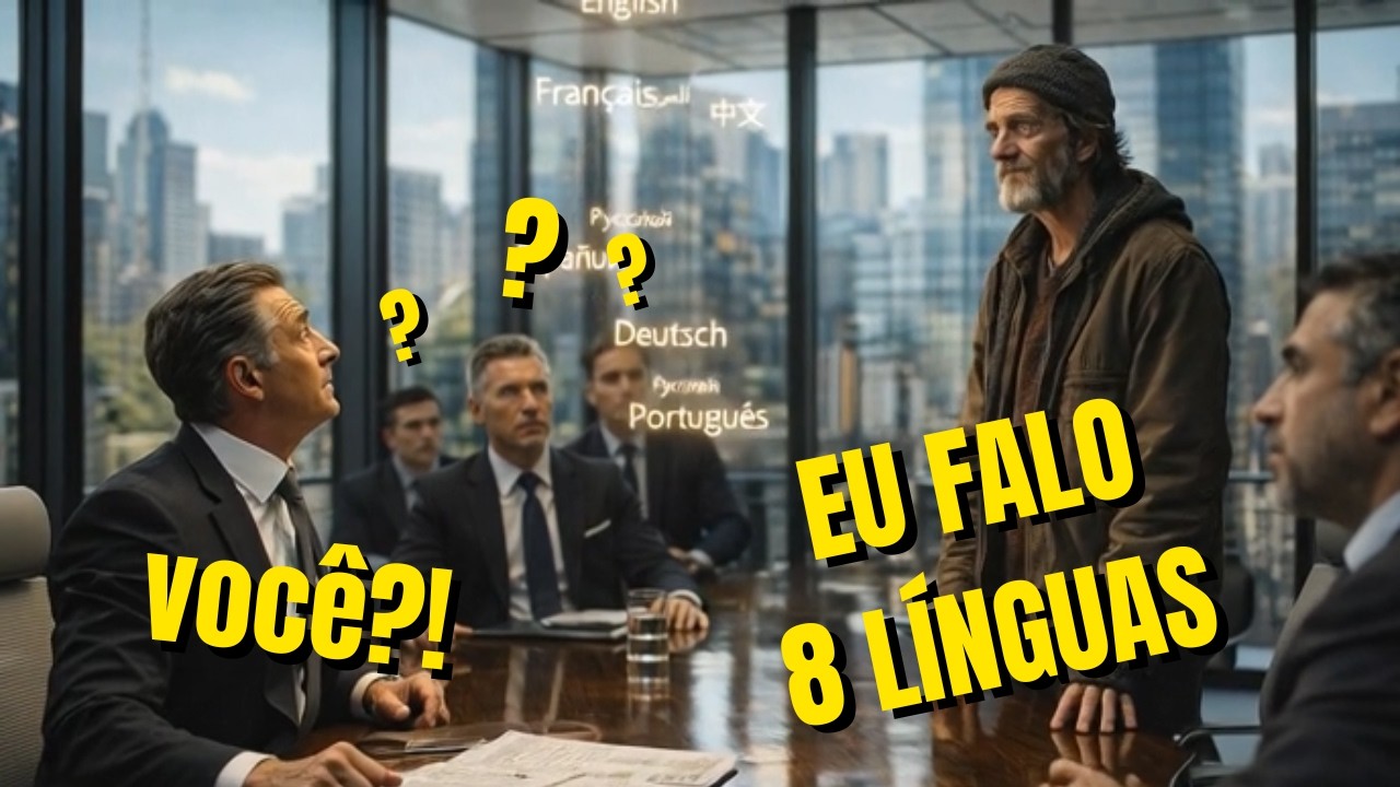 BILIONÁRIO precisa de um TRADUTOR… SEM-TETO FALA 8 IDIOMAS morando na rua