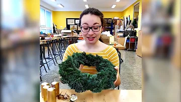 Co můžete použít na výrobu vánočních věnců?