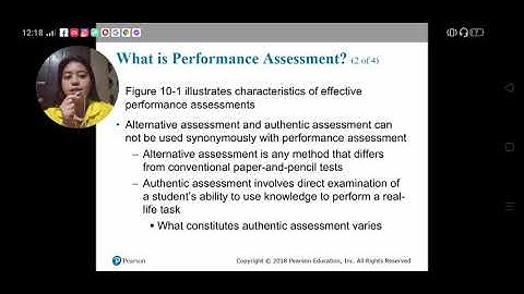 Assessment of Learning- WHAT IS PERFORMANCE ASSESSMENT?