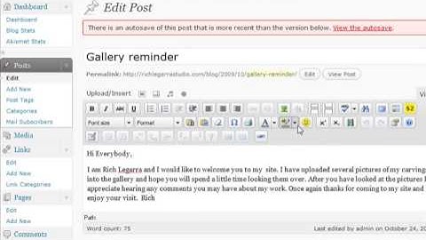 How to Remove a Picture from a Wordpress Post