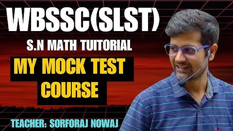 My Mock Test Course[WBSSC(SLST)]