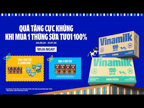 HUGE GIFTS WHEN BUYING 1 CASE OF 100% FRESH MILK