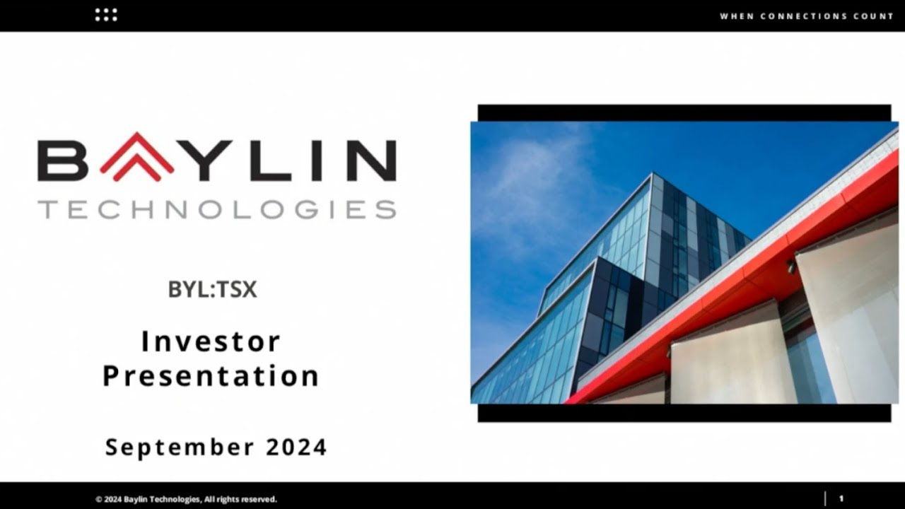 Baylin Baylin Technologies Inc. (TSX: BYL) Webcast | Planet MicroCap Showcase ...