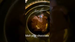 How to melt chocolate without microwave #shorts