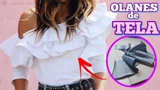 👉 COMO HACER OLANES DE TELA / Regresamos a youtube #costura #moda #vestido