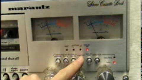 Marantz Silver series Stereo Cassette Deck 3 Head Demo