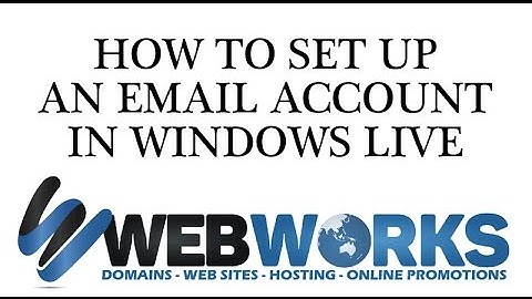 Setting Up A POP3 Email Account in Windows Live