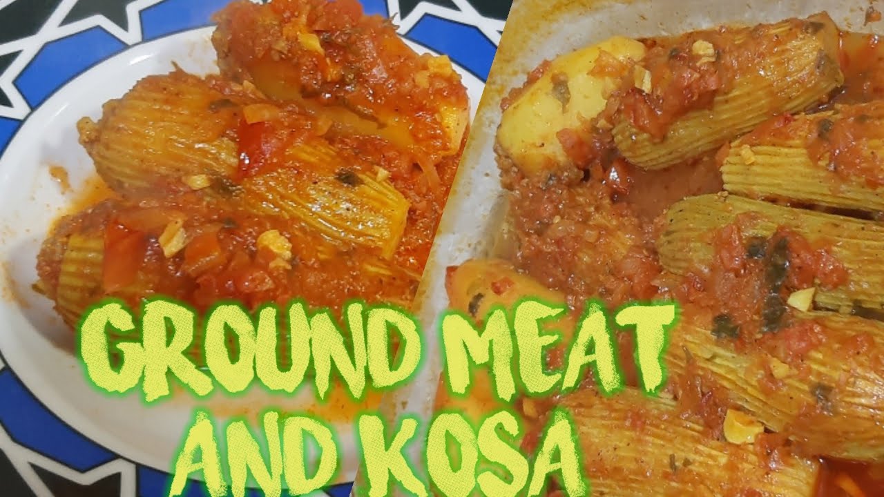 How to Cook Ground Meat with Kosa(Arabic food) - YouTube