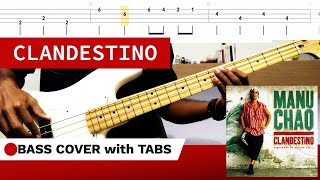 Clandestino - Manu Chao - (BASS COVER + TABS)