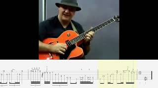 Vignette de la vidéo "Frank Gambale shredding the absolute jazz out of a minor blues"