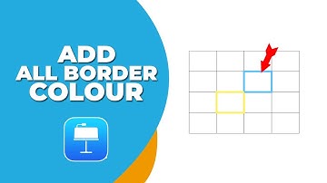 How to add All Border colour into table cell in Apple Keynote