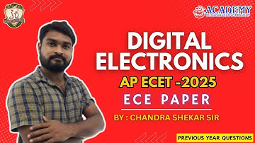 Digital Electronics AP ECET 2025(ECE) Questions Analysis & Solutions | SREE ACADEMY ECET|
