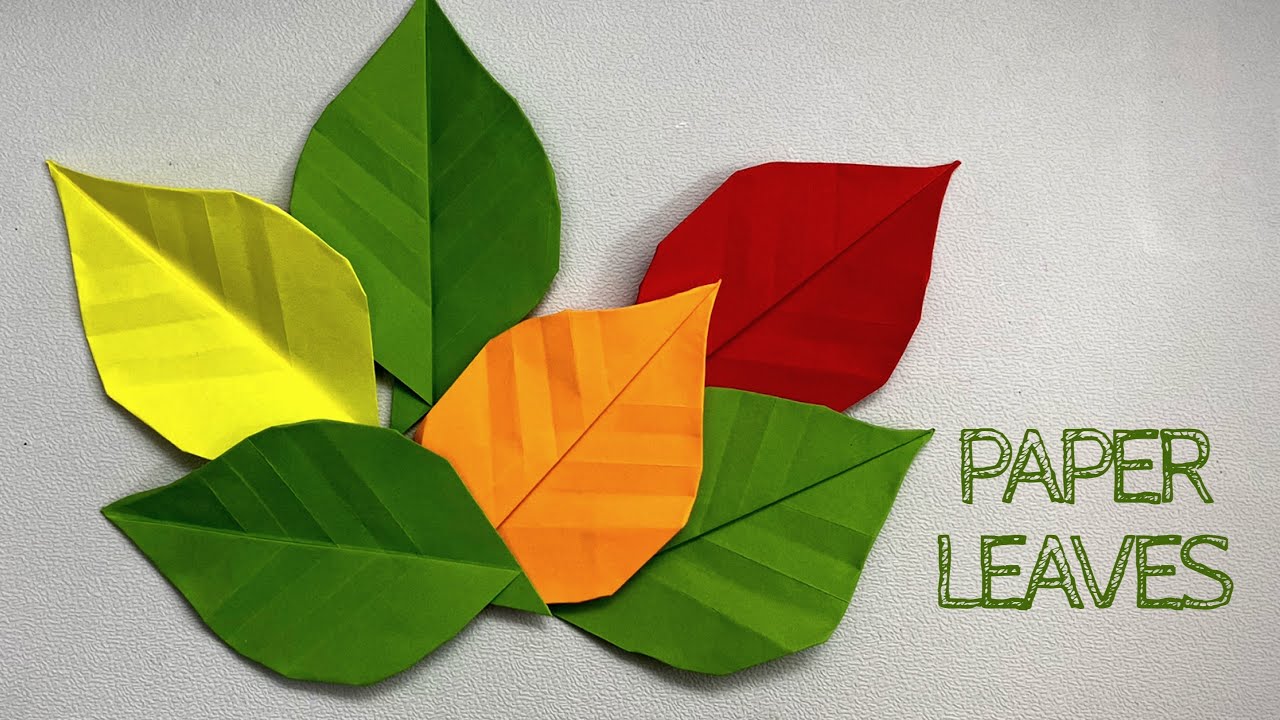 Paper Leaves, Paper Crafts For School, ORIGAMI LEAVES / [LEAF], Paper  Craft
