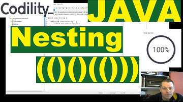 Codility Nesting solution