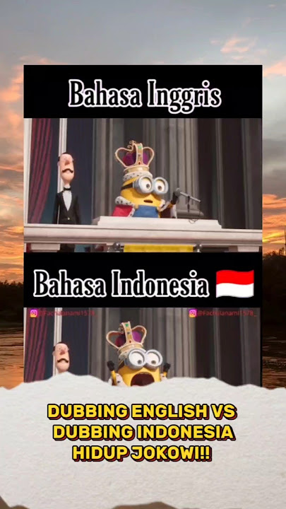 Minions (2015) Dubbing English vs Dubbing Indonesia (fanmade)
